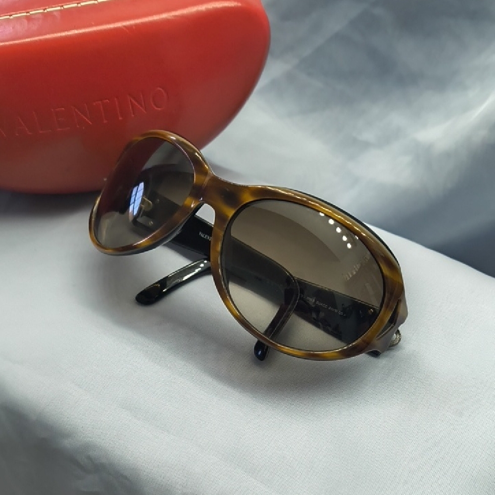 Valentino Garavani Tortoise Shell Sunglasses
